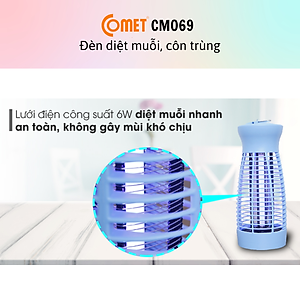 Đèn Diệt Muỗi Comet CM069 6W - Hàng Chính Hãng