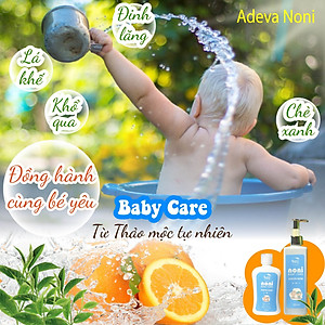 Dầu gội sữa tắm thảo mộc 2 trong 1 cho bé - 100% từ thảo dược thiên nhiên có khả năng kháng khuẩn và làm sạch như khổ qua rừng, lá khế, sài đất, … giúp làm sạch và bảo vệ làn da bé, ngăn ngừa mụn nhọt, rôm sẩy