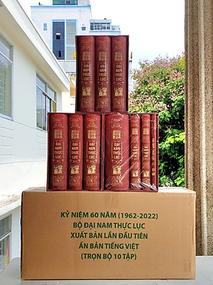 ĐẠI NAM THỰC LỤC (Bìa cứng) - Quốc Sử Quán Triều Nguyễn (Trọn bộ 10 tập, gồm 03 Boxes)