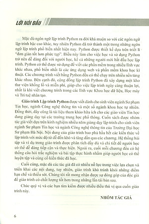 Giáo Trình Lập Trình Python (ĐHSP)