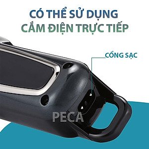 Tông đơ cắt tỉa lông thú cưng KEMEI KM-1991 có màn hình LED công suất mạnh mẽ điều chỉnh 2 mức tốc độ kèm kìm và dũa móng cắt lông chó, mèo
