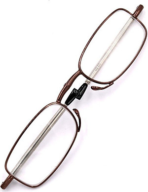 Kính lão gọng xếp 868 màu nâu tròng lão 2 độ_nam