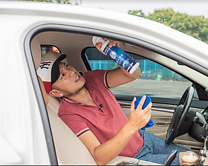  Combo 2 chai lớn 500ml & 1 chai nhỏ 100ml - Xwash For Car chai xịt vệ sinh nội thất xe hơi - Tặng kèm khăn lông cừu