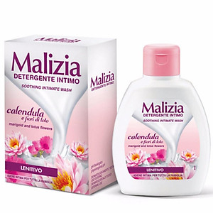 Dung dịch vệ sinh kim chân thảo và lô hội Malizia Intimate Wash Lotus Flowers 200ml tặng kèm móc khóa
