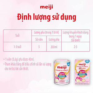 Sản phẩm dinh dưỡng công thức Meiji Growing up Formula 800g (Dành cho trẻ từ 1-3 tuổi)