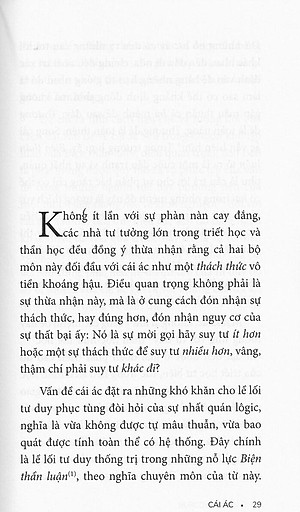 Sách Cái Ác - Một Thách Thức Đối Với Tiết Học Và Thần Học
