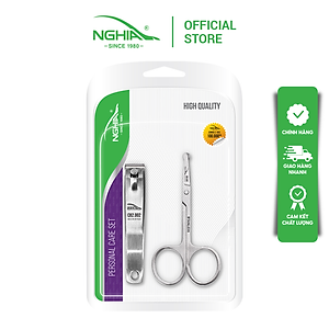 Combo 2 Sản Phẩm (Kéo Cắt Tỉa Lông Mũi Đầu Tròn - Bấm Móng) KỀM NGHĨA CB.2-002