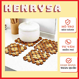 Lót nồi cao cấp ghép từ các miếng trúc - Chính hãng HENRYSA