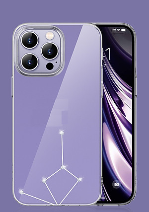 Ốp Lưng dành cho iPhone 14 Pro Max Cứng Trong Suốt Chống Ố Vàng siêu mỏng Đính Đá hiệu Memuni Diamon - Hàng nhập khẩu