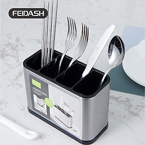 Hộp Đựng Dao Dĩa Đũa Bằng Thép Không Gỉ Cao Cấp Thương Hiệu FEIDASH 