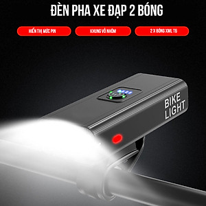 Đèn Xe Đạp Led Gắn Xe Đạp Thể Thao BK4 x2 Bóng Led T6 Độ Sáng Cao 6 Chế Độ Mẫu Mới Sạc Điện USB, Chống Nước Cho Xe Đạp Mai Lee