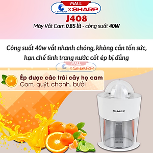 Máy vắt cam Sharp EJ-J408-WH - Hàng chính hãng