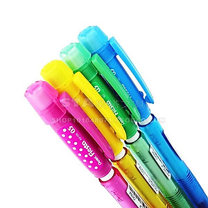 Bút chì kim Pentel Fiesta AX105C ngòi 0.5mm thiết kế hiện đại trang bị đầu tẩy 4 màu lựa chọn