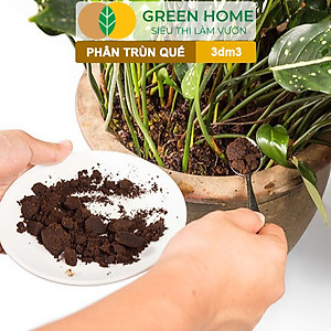 Phân Trùn Quế Bột Greenhome, Bao 3dm3, Nguyên Chất, Bổ Sung Dinh Dưỡng, Cải Tạo Đất