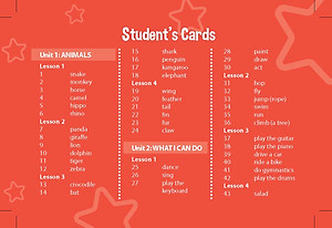 Tiếng Anh 4 i-Learn Smart Start - Student's Cards