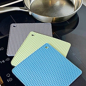 Set 4 Miếng Lót Nồi Silicon Vuông Chống Trầy Xước Bếp Từ/Bếp Điện – Bảo Vệ Mặt Bếp Cảm Ứng, Chịu Nhiệt 300°C, Chống Trượt An Toàn - HÀNG CHÍNH HÃNG MINIIN