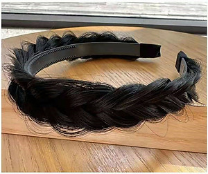 Bờm tóc tết thắt bím tóc giả xương cá phong cách tự nhiên