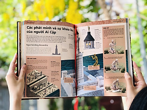 Sách Ancient Egypt ( Ai Cập cổ đại ) - Tổng Hợp Kiến Thức Bách Khoa Lịch Sử Về Nền Văn Minh Ai Cập - Á Châu Books, Bìa Cứng, In Màu
