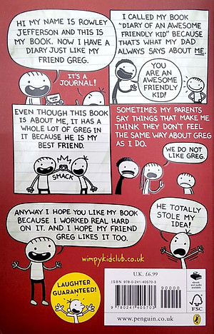 Diary Of An Awesome Friendly Kid: Rowley Jefferson's Journal (Diary Of A Wimpy Kid)