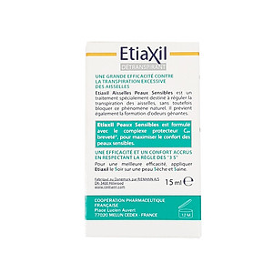 Lăn Khử Mùi ETIAXIL Détranspirant Traitement Aisselles Peaux Sensibles 15ml (Dành Cho Da Nhạy Cảm) + Quà Tặng