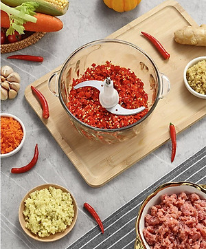 Máy xay thịt đa năng SEKA SK2288 công suất 500W, cối thuỷ tinh dao 4 lưỡi hàng chính hãng