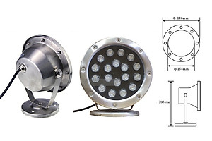 Đèn LED Âm Nước Công Suất 18W GSN18 GS Lighting (Ánh sáng Vàng)