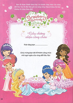 Cô Bé Bánh Dâu- 1000 Đề Can Lấp Lánh - Tập 4