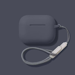 Case vỏ ốp bọc tai nghe dành cho Airpods 4, airpod Pro 2 silicon kèm dây đeo - HÀNG CHÍNH HÃNG