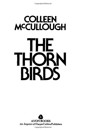 Sách The Thorn Birds