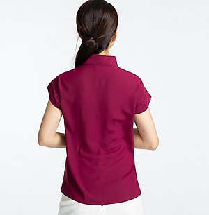 Áo Kiểu Công Sở Đẹp Thời trang thiết kế Hity TOP109 (Đỏ Auburn)