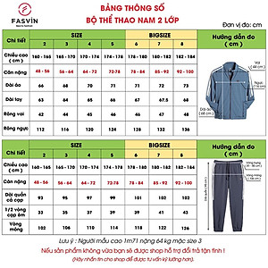 Bộ quần áo gió nam FASVIN BC22541.HN vải thể thao cao cấp 02 lớp lót lưới hàng chính hãng