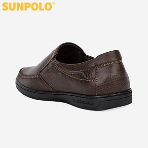 Giày Lười Nam Da Bò SUNPOLO SU4010 (Đen, Nâu)