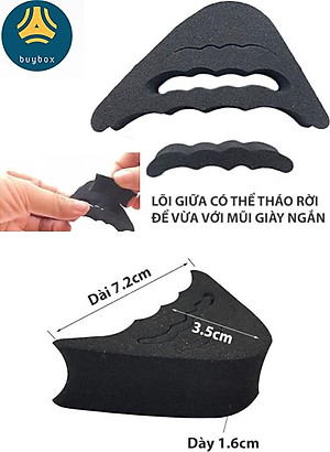 Combo 01 cặp lót mũi giày cao su non và 01 cặp lót gót chân 2 trong 1 - buybox - BBPK09&50