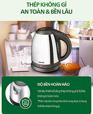 Bình Đun Siêu Tốc Philips HD9303 (1.2 Lít) - Hàng chính hãng
