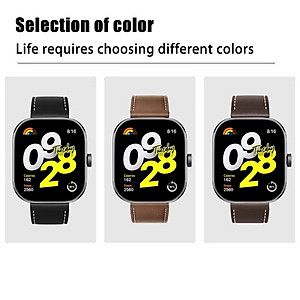 Dây đeo dành Cho đồng hồ thông minh Xiaomi Redmi Watch 4 / Mi band 8 Pro - Dây da đeo 22mm cho smartwatch Redmi Watch 4 / Mi band 8 Pro- Hàng chính hãng