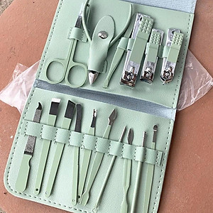 Bộ Dụng Cụ Bấm Móng Tay 16 món - Bộ Cắt, Bấm Dũa Móng Tay  Cao Cấp Có Hộp Đựng Sang Trọng