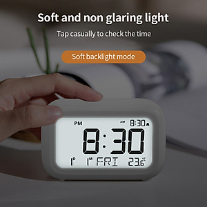 Đồng hồ báo thức điện tử Xioami Youpin HAPPIME có đèn nền LCD HD Thời gian màn hình lớn / Ngày / Tuần / Hiển thị nhiệt độ Hàng nhập khẩu