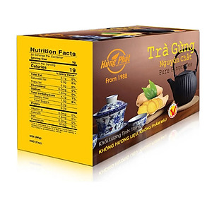 Trà Gừng Hòa Tan Nguyên Chất Hỗ Trợ Tăng Cường Sức Khỏe Hệ Miễn Dịch 100g - Thương Hiệu Hùng Phát