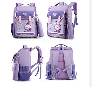Balo học sinh cấp 1 và 2 siêu nhẹ chống gù chống nước cao cấp phong cách nhật bản