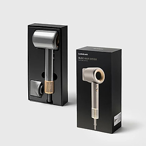 Máy sấy tóc ion âm LocknLock hair dryer đầu sấy từ 360 độ, chức năng tự làm sạch - ENA316GRY - Hàng chính hãng