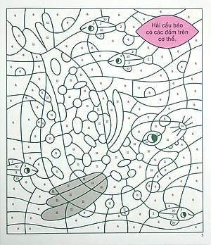 Sách Tô Màu Theo Số Dưới Đại Dương