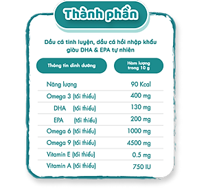 Dầu ăn dinh dưỡng cho bé 100% từ cá Ranee Kids 250 ml + Tặng kèm nước mắm 40N 60ml