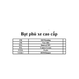 Bạt phủ xe cao cấp 3 lớp chống nóng chống cháy chống xước ô tô