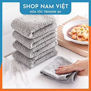 Khăn Than Tre Kháng Khuẩn Tẩy Dầu Mỡ, Dễ Vệ Sinh