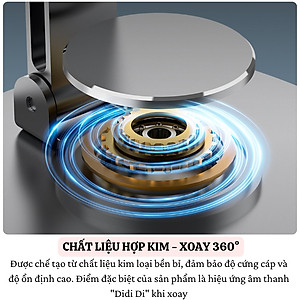 Giá đỡ điện thoại hợp kim Xoay 360° HOTCASE ALU Điều Chỉnh Độ Cao và Góc Xoay Tùy Ý cho iPhone 16 15 14 13 12 11 A55 A35 Huawei Oppo Xiaomi - Hàng nhập khẩu