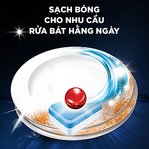 Viên Rửa Chén Bát Hương Chanh Finish Powerball Power All In 1 Max - Túi 100 viên siêu tiết kiệm