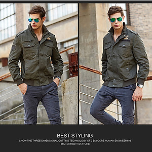 Áo Khoác Nam Cách Nhiệt Vải Kaki Cao Cấp US ARMY U559, Áo Khoác Kaki Lính Lót Bông Cừu Siêu Ấm Phong Cách Cực Ngầu  -HÀNG CHÍNH HÃNG 