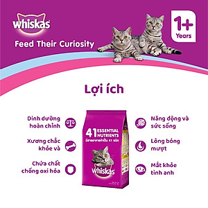 Đồ Ăn Cho Mèo Lớn Whiskas Vị Cá Biển Túi 480g
