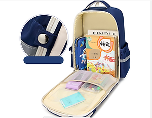 Balo học sinh cấp 1 và 2 siêu nhẹ chống gù chống nước cao cấp phong cách châu âu