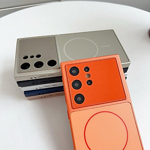 Ốp Lưng Từ Tính Cho Galaxy S25 Ultra / S24 Ultra Nhựa Cứng Mờ Tráng Gương - BUM STORE GALAXY CASE